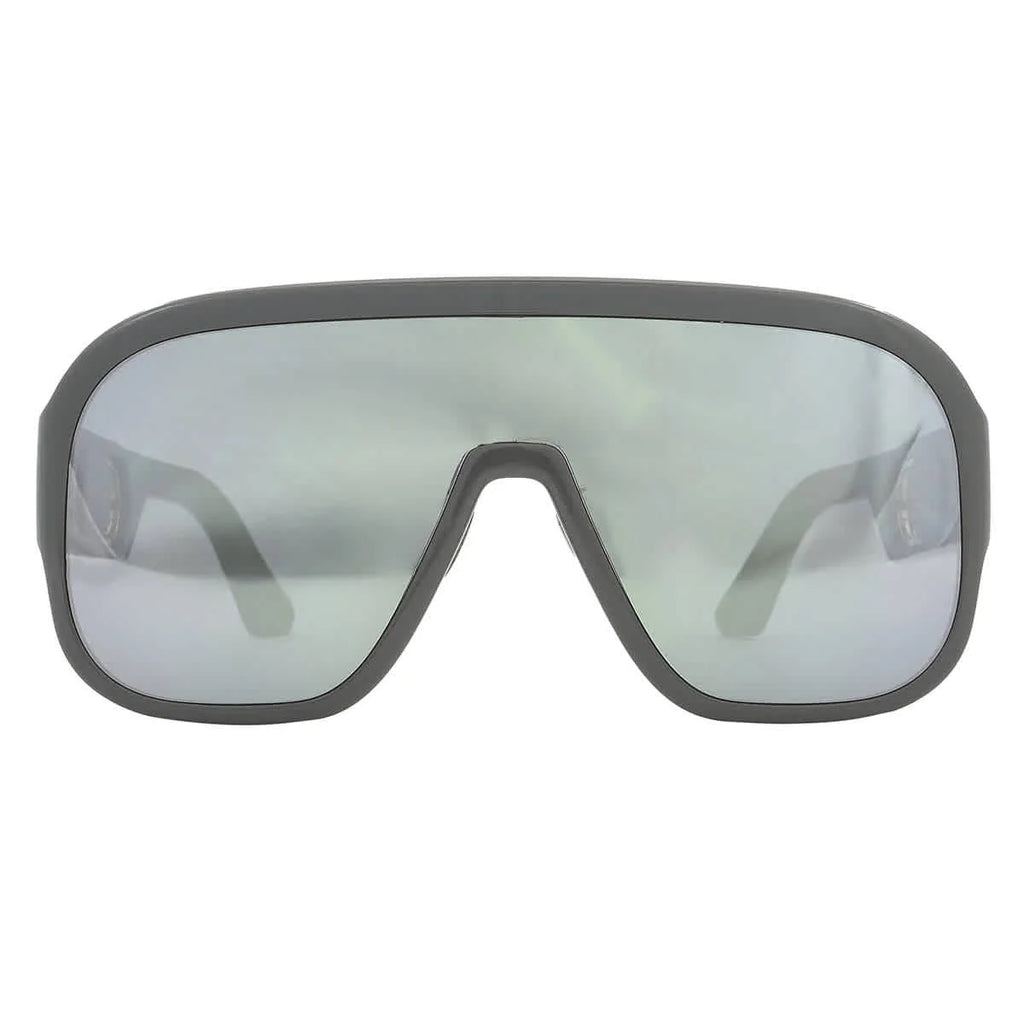 Silver Mirror Shield Sunglasses Y55023