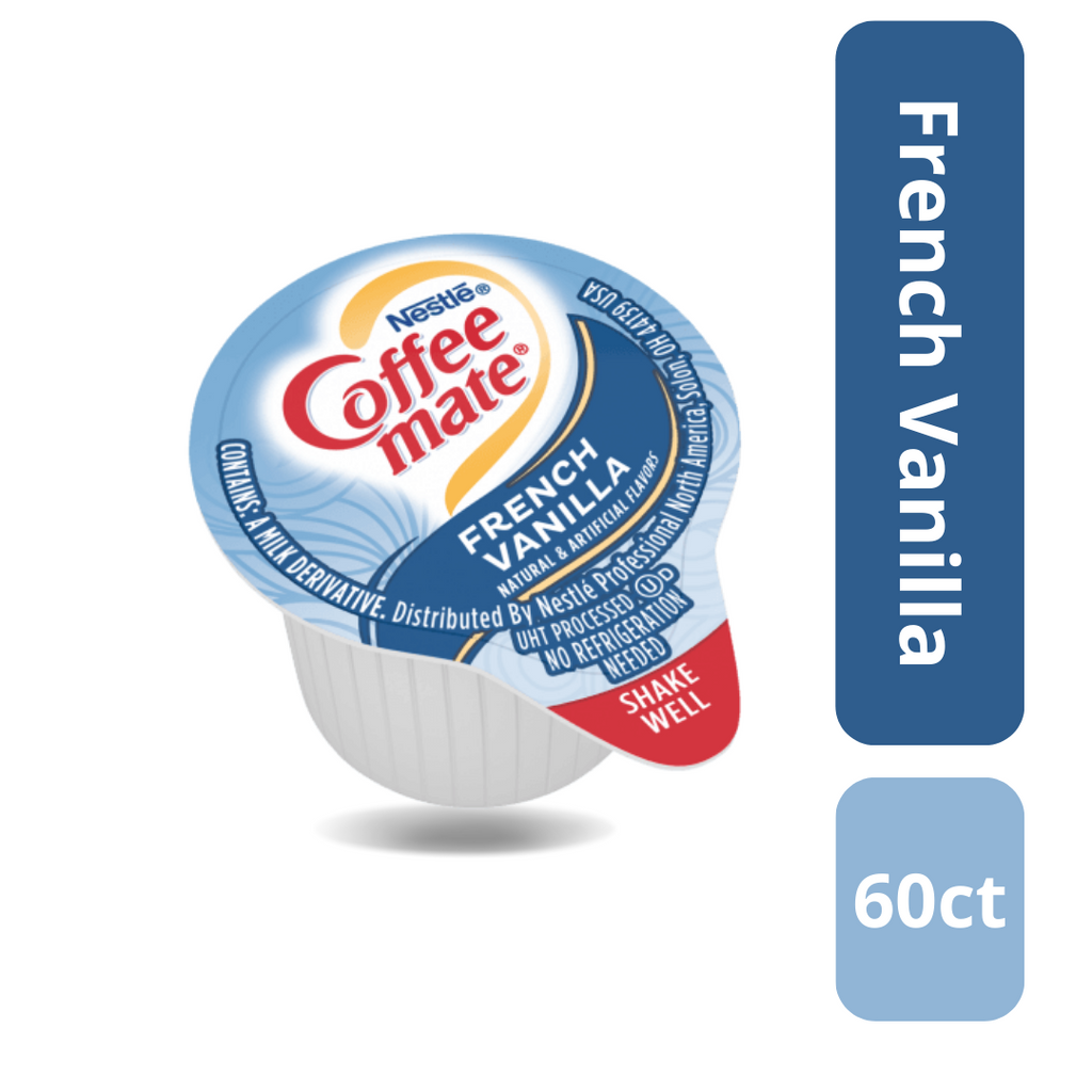 Coffee mate Liquid Creamer Singles Variety Pack, 3 Flavors x 60 ct, 180/Box F154381