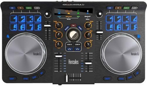 DJ Bluetooth Controller with Stereo Headphones and Cable (Black) 3' Q623