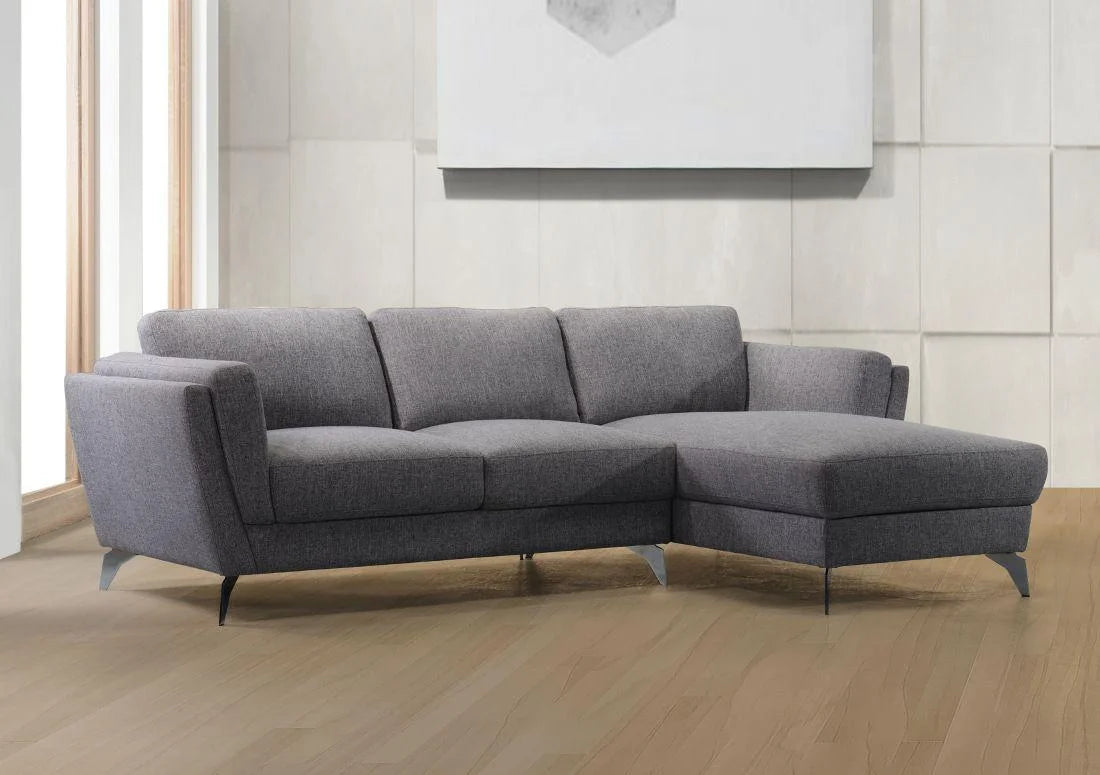 Gray Fabric Sectional Sofa Y775