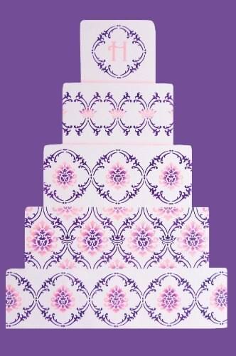 Royal Damask Cake Stencil Set W423205
