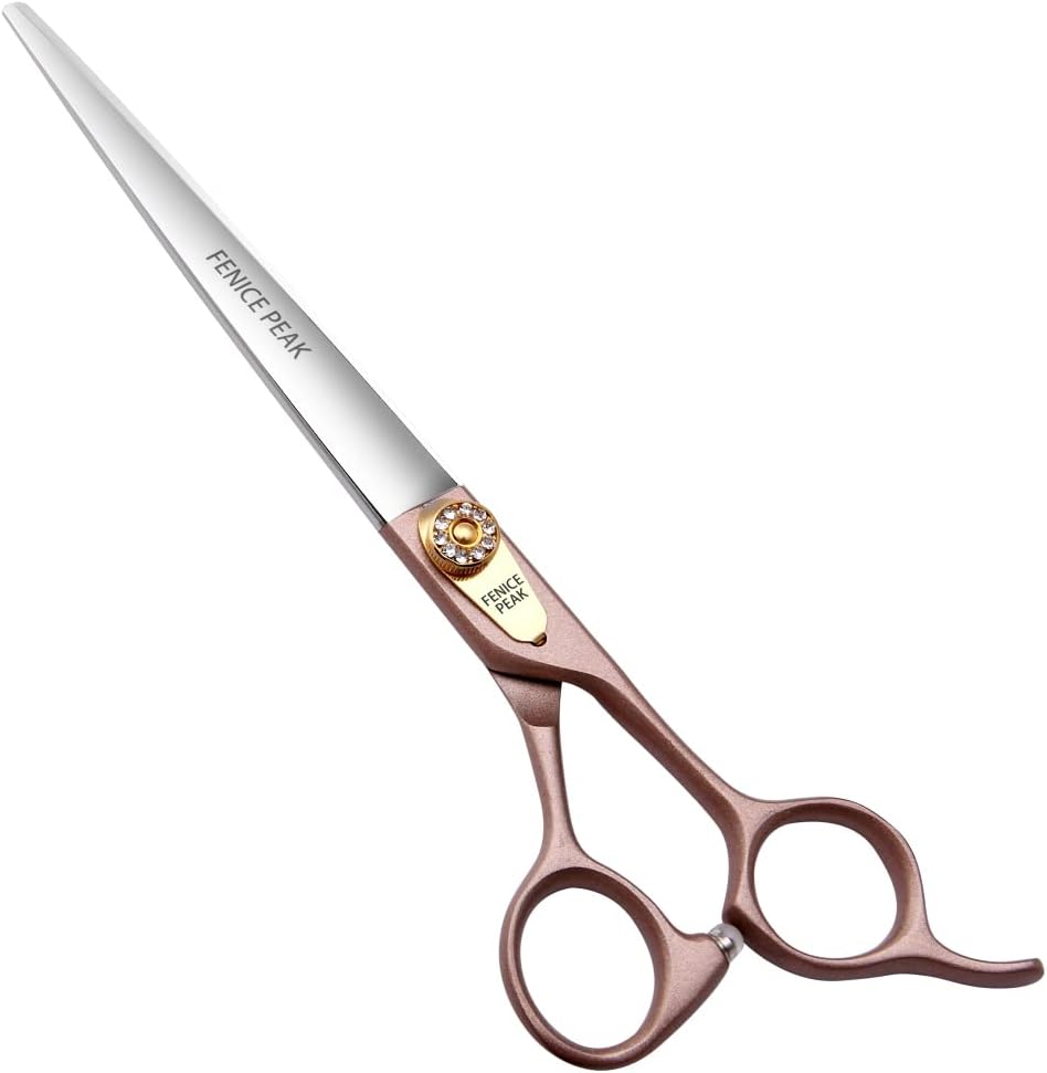 Rose Gold 440C Stainless Steel Dog Grooming Scissors Pack of 2 W930627