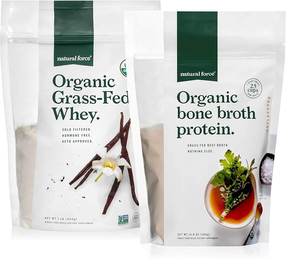 Organic Whey Protein Powder Vanilla 16 oz I82967