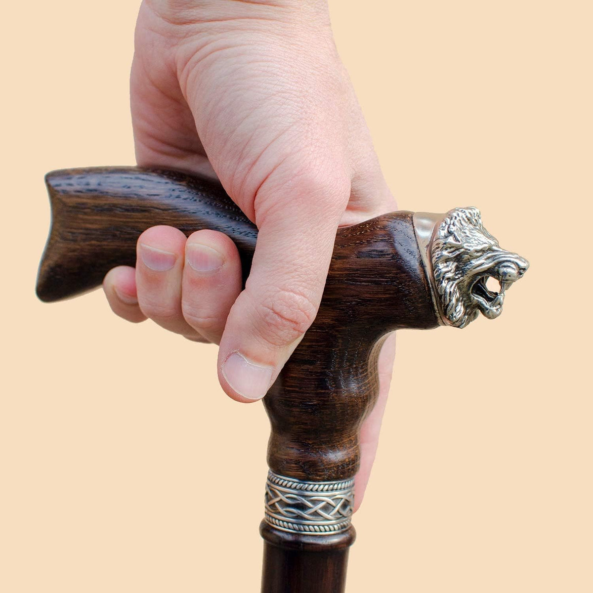 Carved Wood Walking Cane I14895