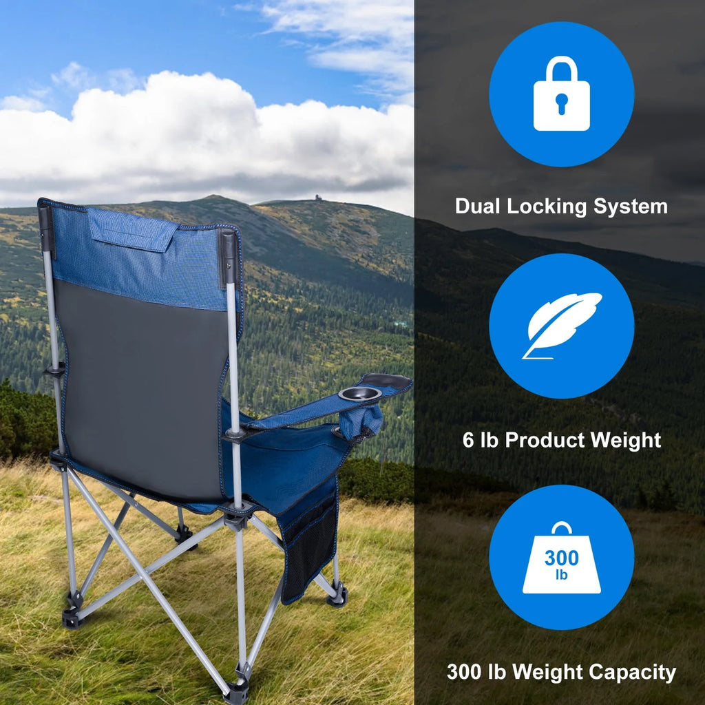 Adjustable Outdoor Folding Chair with Footrest D87532