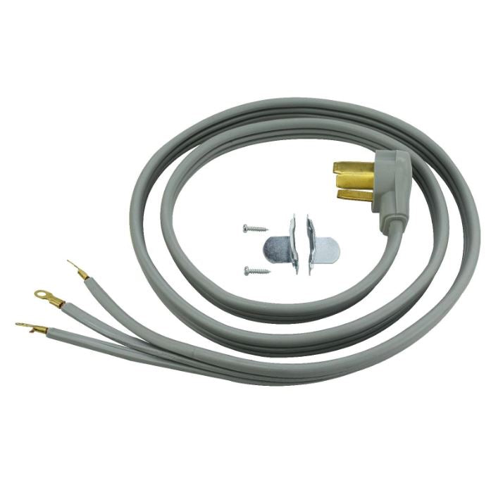 6 Feet 10/3 30 Amp Gray 3-Wire Dryer Cord U86522