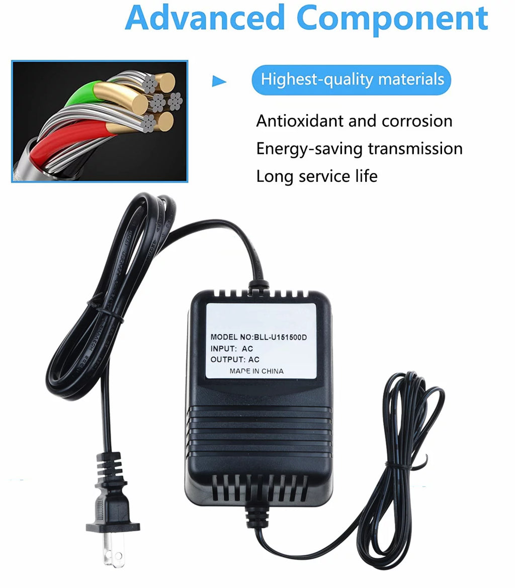 12V AC to AC Adapter Charger Power Supply Cord E677