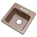 Composite Granite Prep Sink with Three Holes, 16-Inch D388697