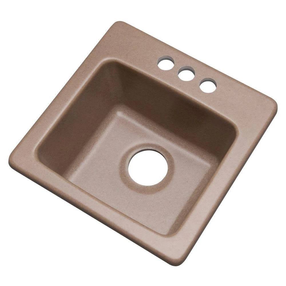Composite Granite Prep Sink with Three Holes, 16-Inch D388697