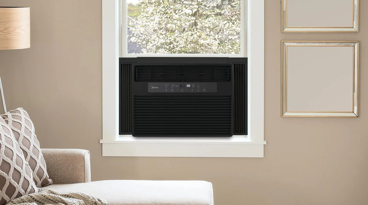 10,000 BTU 115V Smart Window AC with Remote, White Y91298