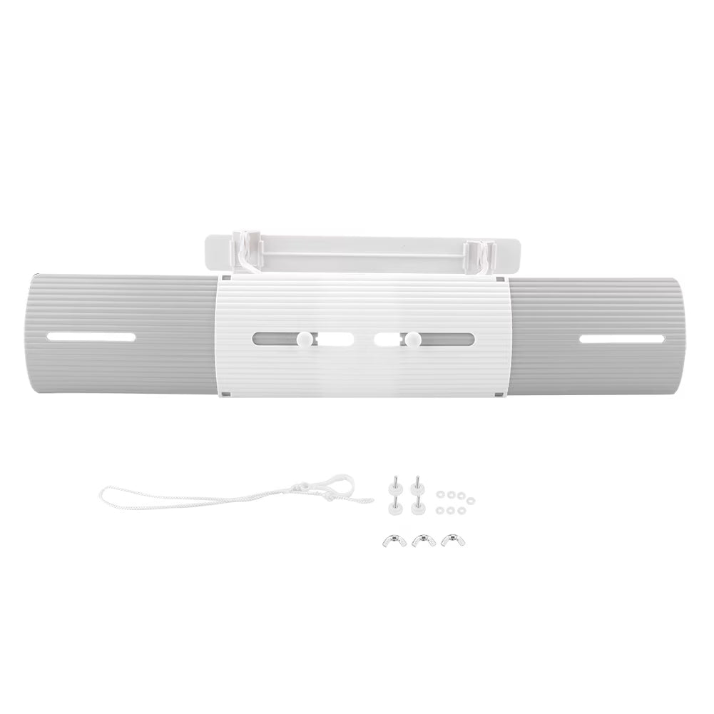 Air Conditioning Vent Deflector Retractable Shield Gray V700226
