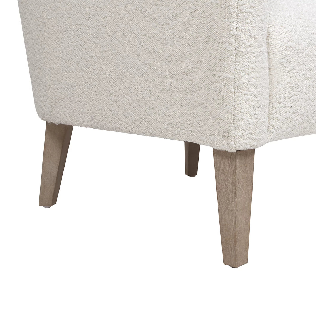 Ivory White Boucle Accent Chair L451731