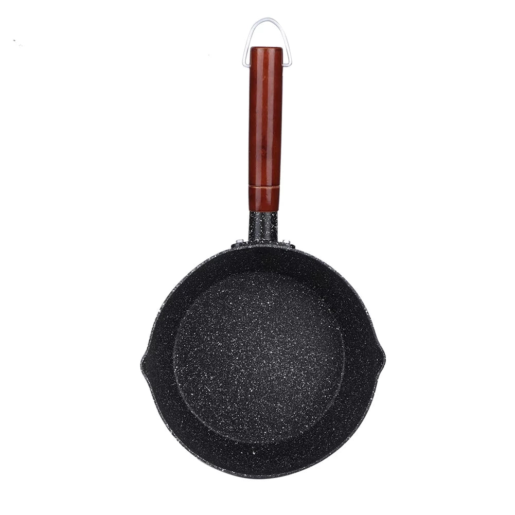 Olla de cocina antiadherente con mango de madera 18CM F78902