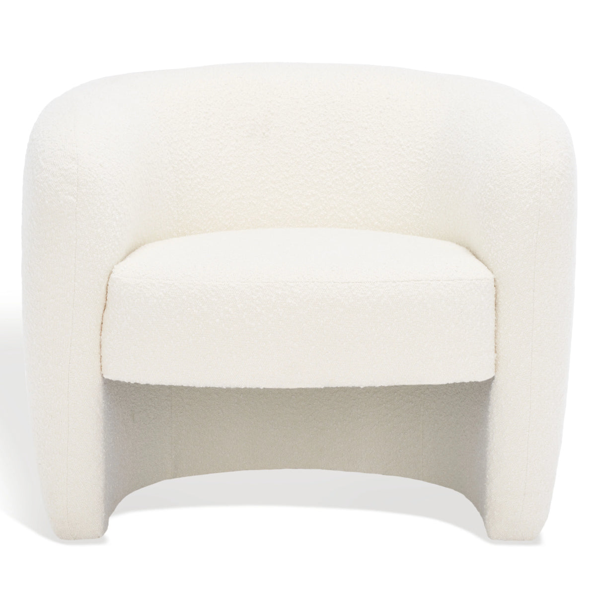 Ivory Boucle Accent Chair J2642
