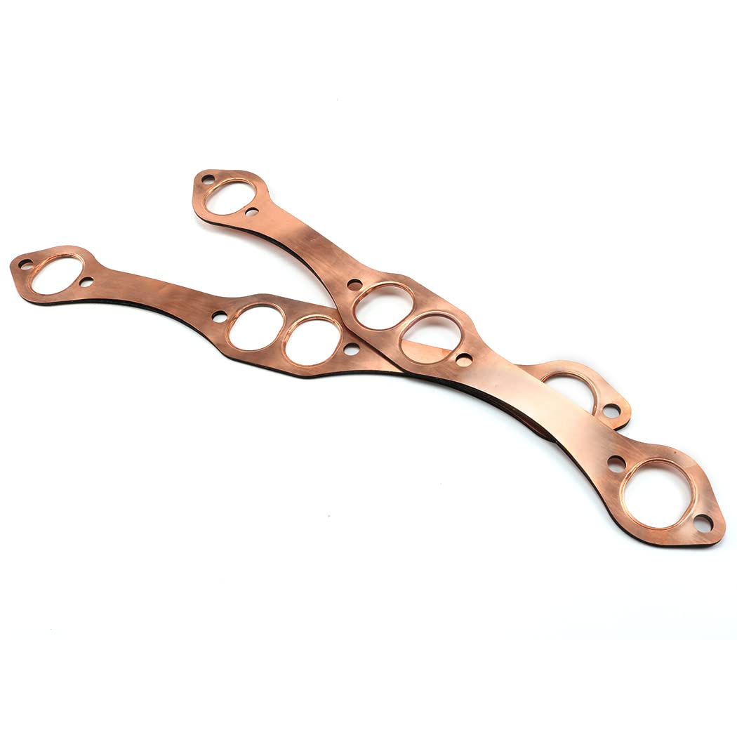 Oval Port Copper Exhaust Gaskets for Chevy SB 327 305 383 J627990