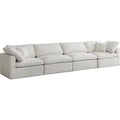 Cream Velvet Modular Sofa S5469