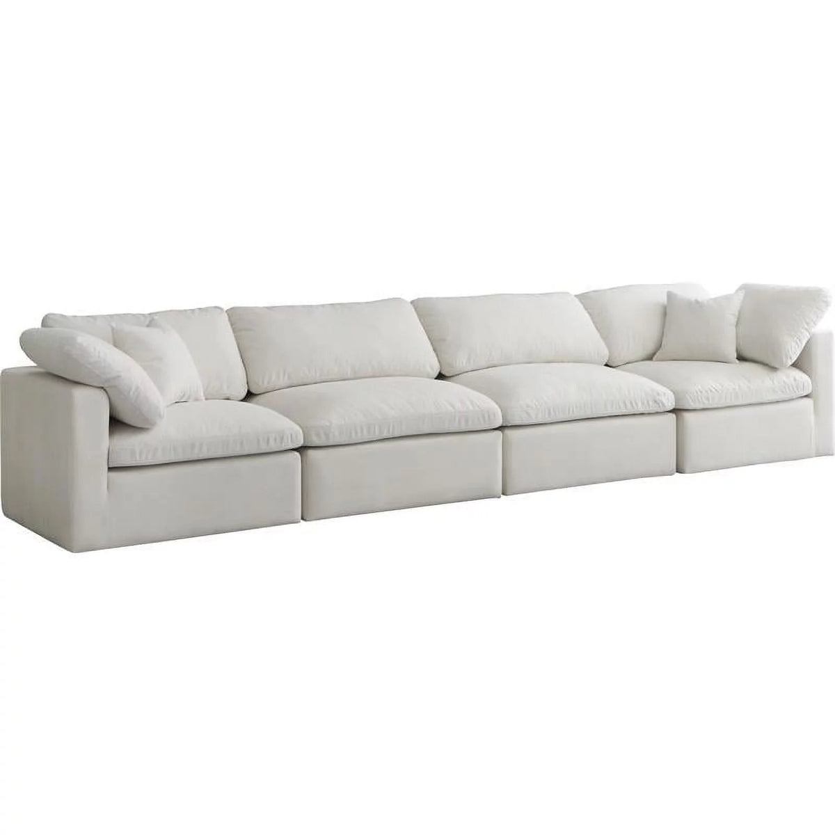 Cream Velvet Modular Sofa S5469