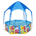 6' x 20 Round Above Ground Swimming Pool with Canopy M7748