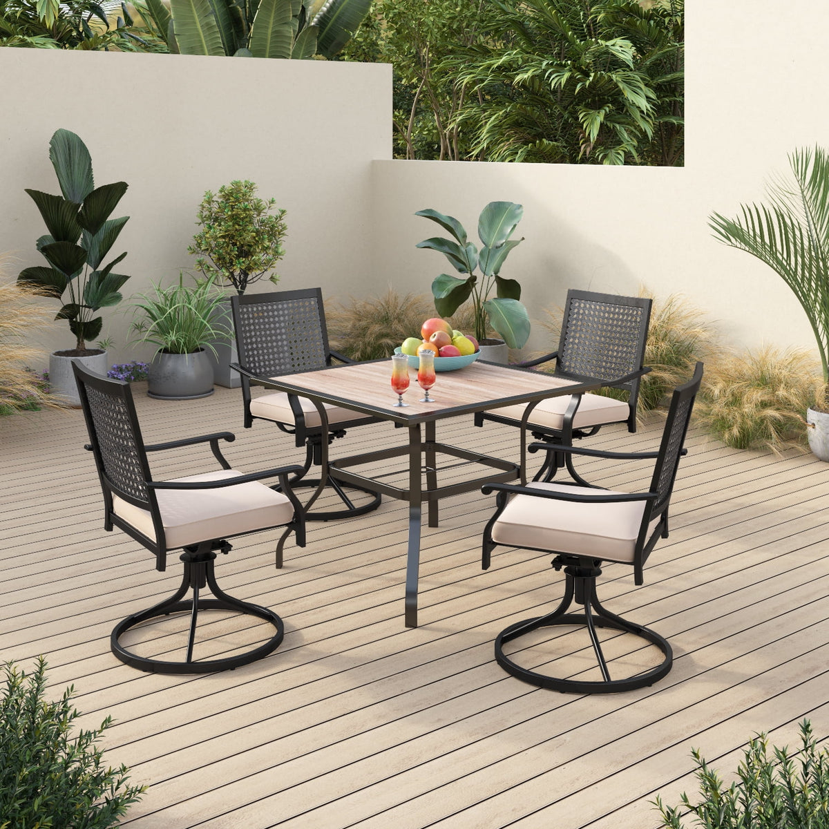 5 Pcs Outdoor Patio Dining Set U9154