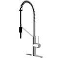Chrome Magnetic Kitchen Faucet with Deck Plate A2099