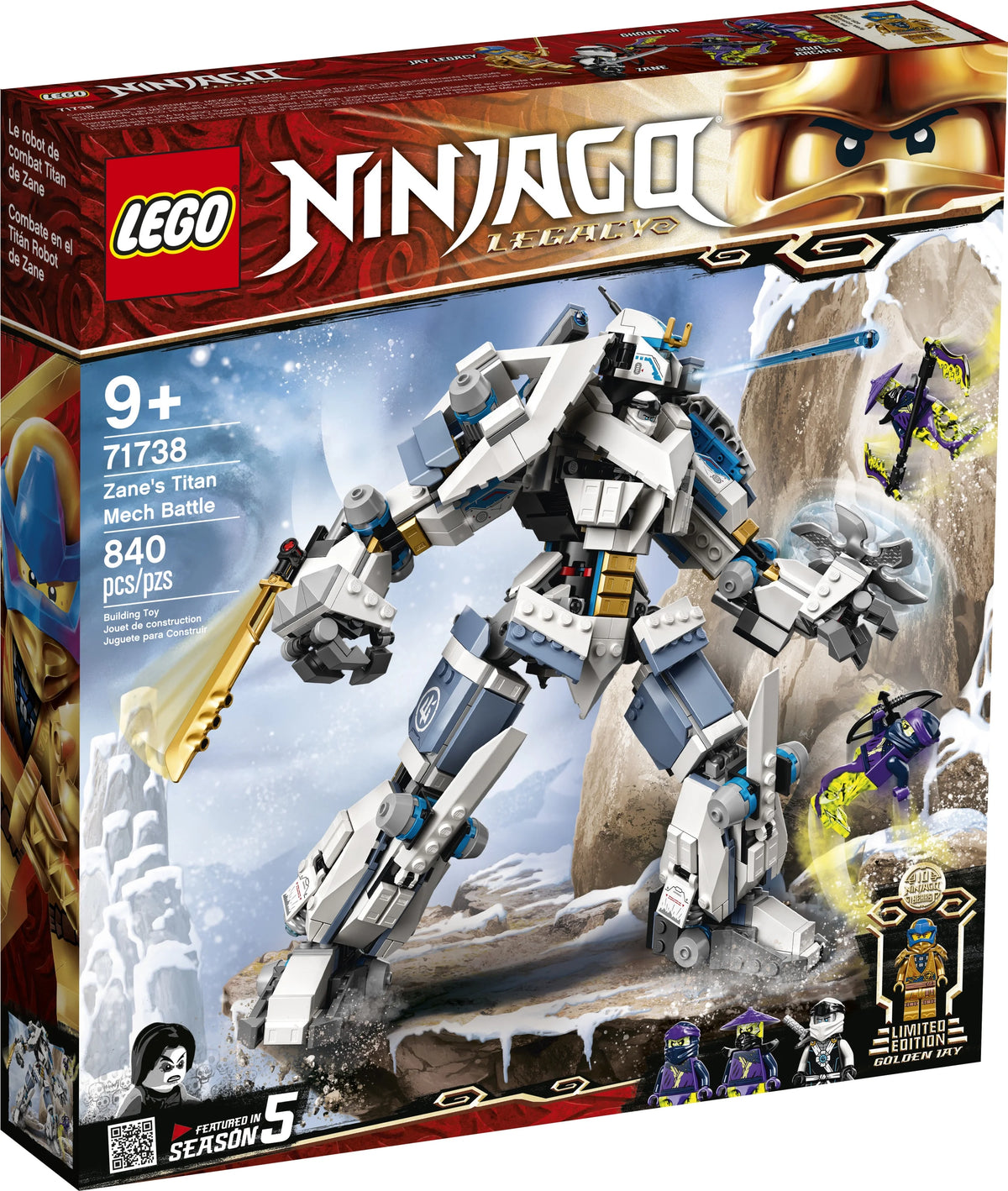 LEGO NINJAGO Action Figure Ninja Toy with Minifigure C614
