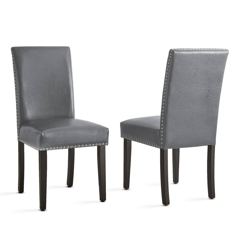 Gray Side Chair - Set of 2 W679