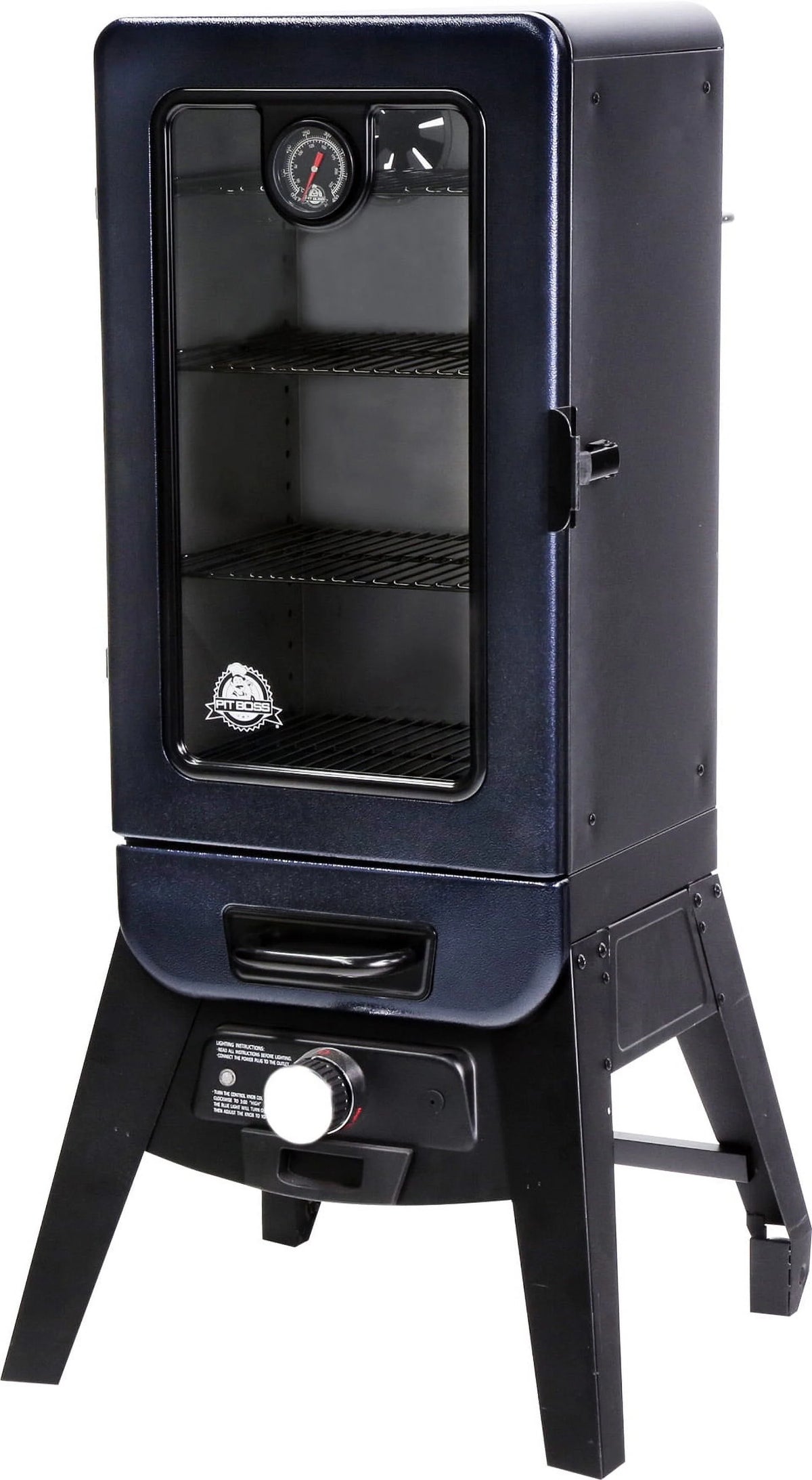 Blue Hammertone Vertical Smoker S630536