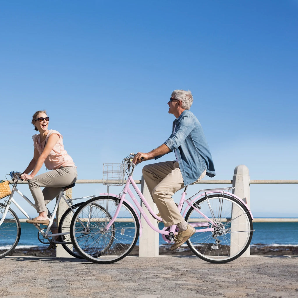 Pink 26in 7 Speed City Bike J86755