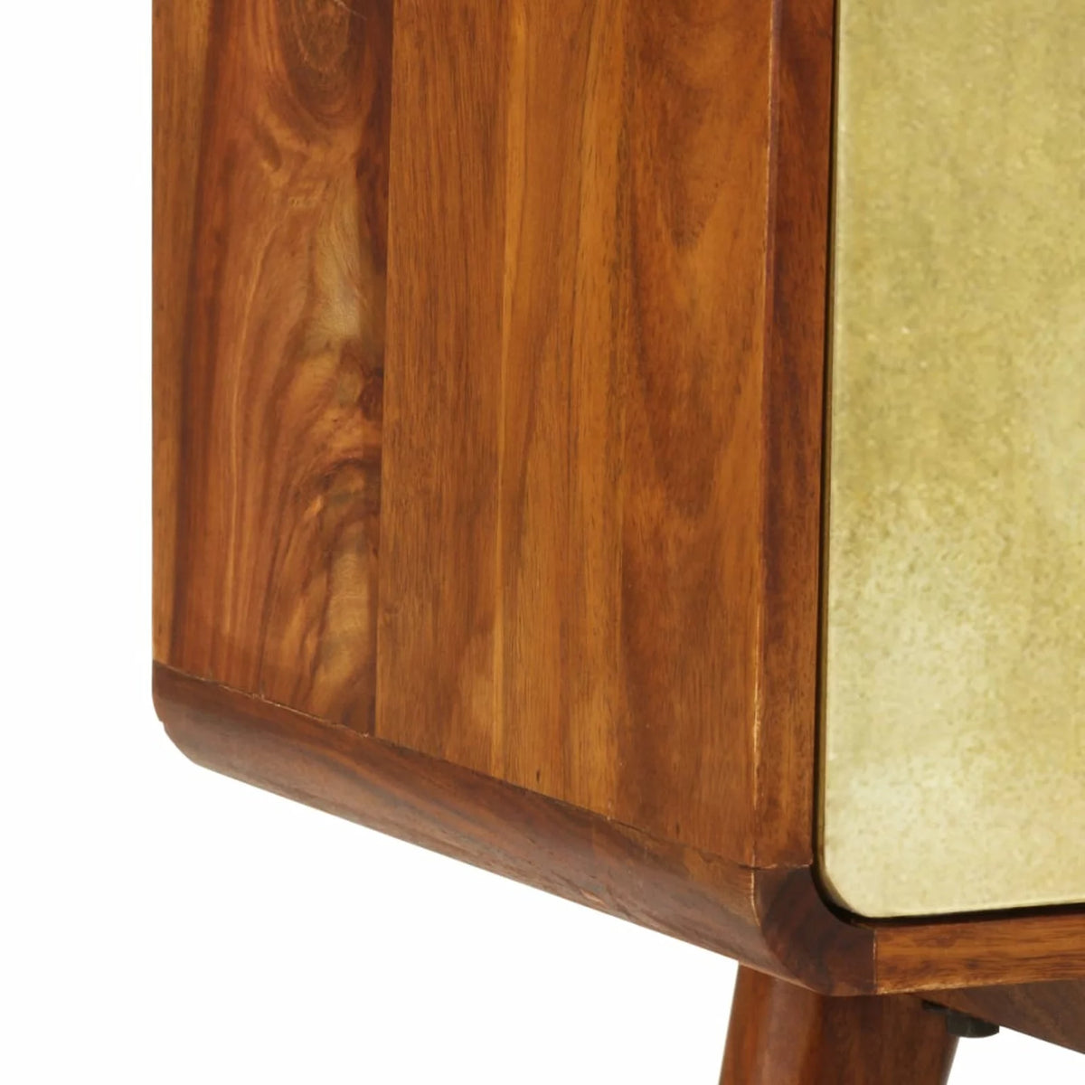 Sheesham Wood TV Stand with Storage Shelves C25355