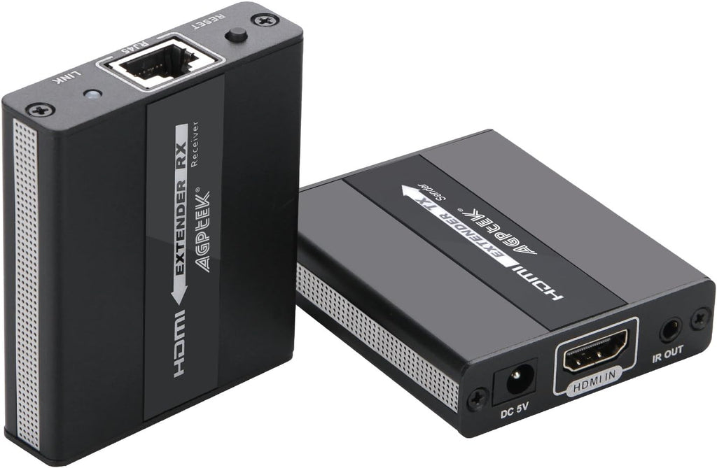 1080P HD HDMI Extender over Single CAT5/5E/6 Ethernet Cable with IR Blaster, Pack of 2 W8265