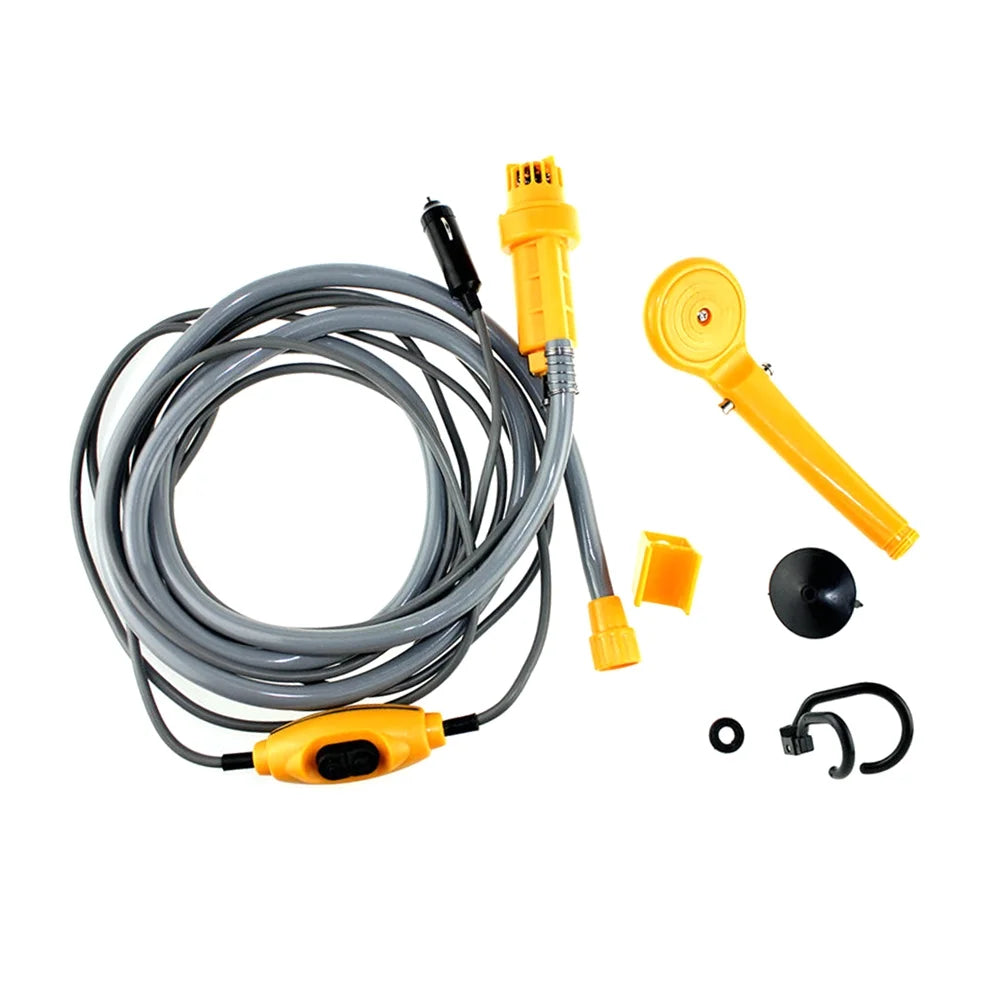 Portable Shower Kit with Pump, 6 Meter Cable, Max 2.5L Per Minute J795