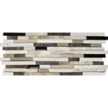 8mm Interlocking Glass and Stone Mesh-Mounted Mosaic Tile Z98752