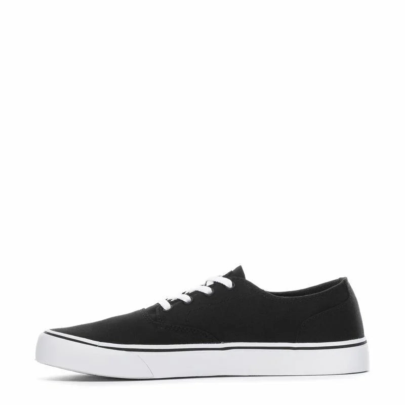 Canvas Skate Trainers Shoes Black White Size 7 A779
