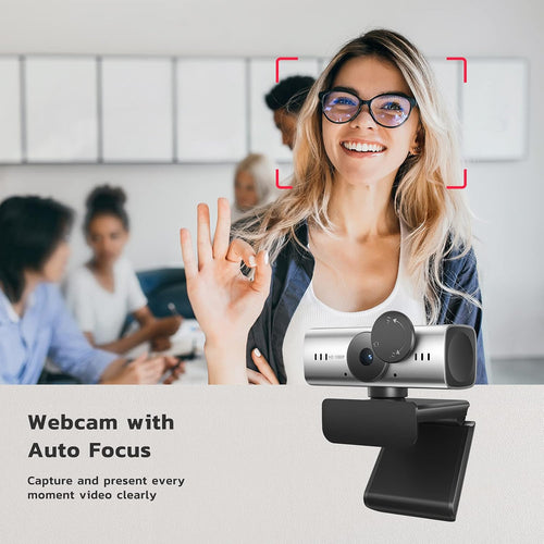 1080P Webcam with Microphone and Privacy Cover, USB Camera, Pack of 2 O921