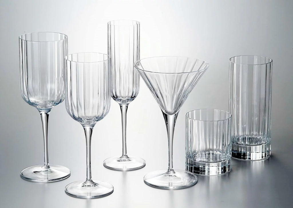 Red Wine Glasses Clear Set Of 4 X379