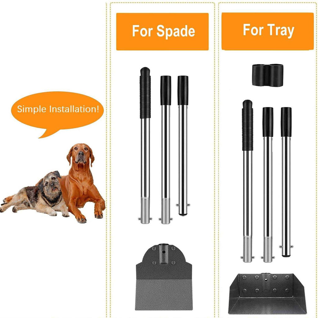 Metal Dog Pooper Scooper with Adjustable Long Handle R924362