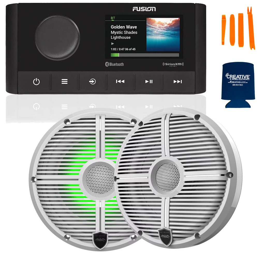Marine Stereo with 6.5" RGB Marine Coaxial Speakers R353