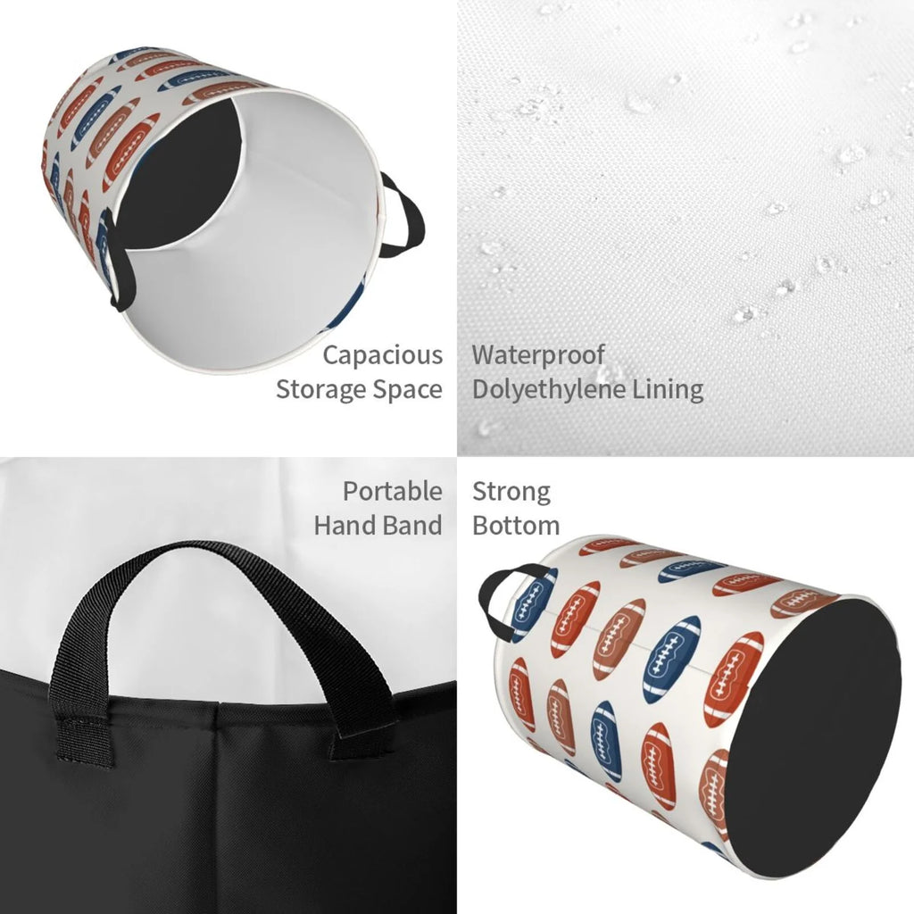 Collapsible 62L Polyester Laundry Basket Q242