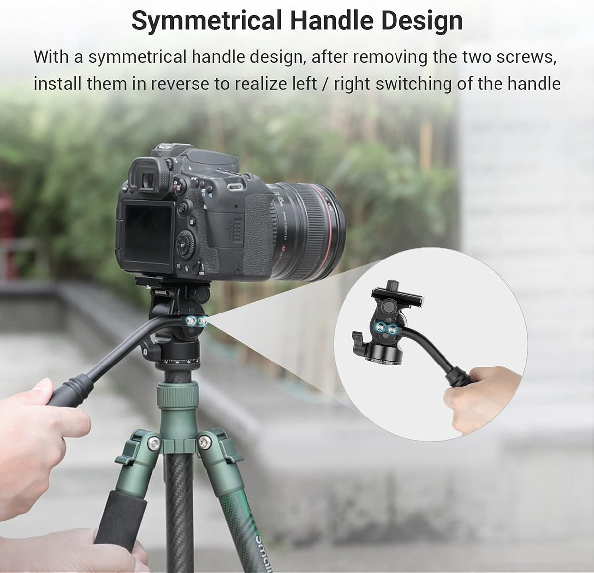 Fluid Head Pan Tilt Head with Quick Release Plate for Compact Video Cameras and DSLR Cameras, Pack of 2 S242