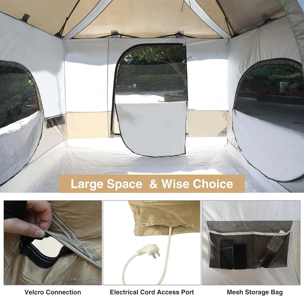 10' x 10' Khaki Camping Inner Tent Square Tent with Full Floor W257387