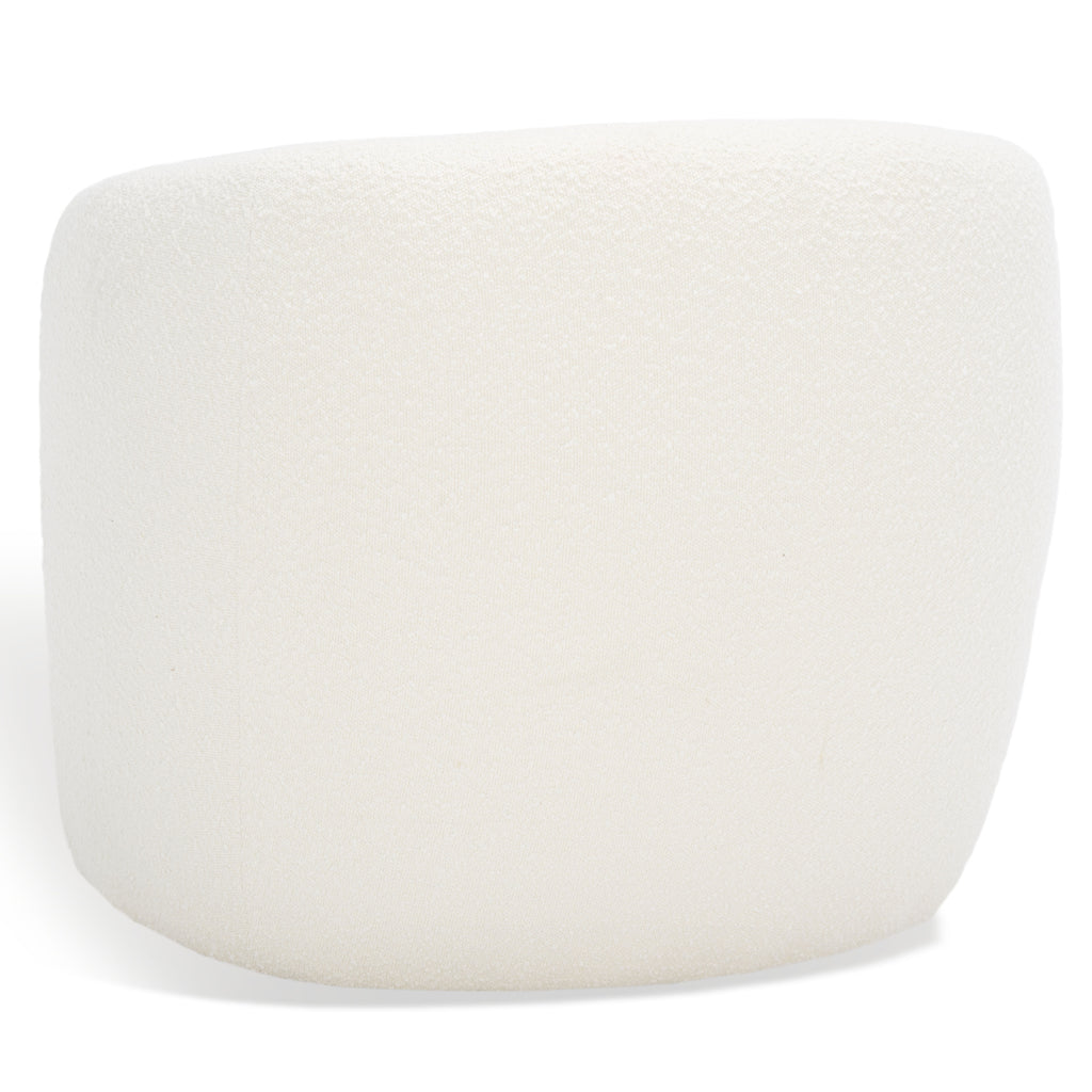 Ivory Boucle Accent Chair J2642