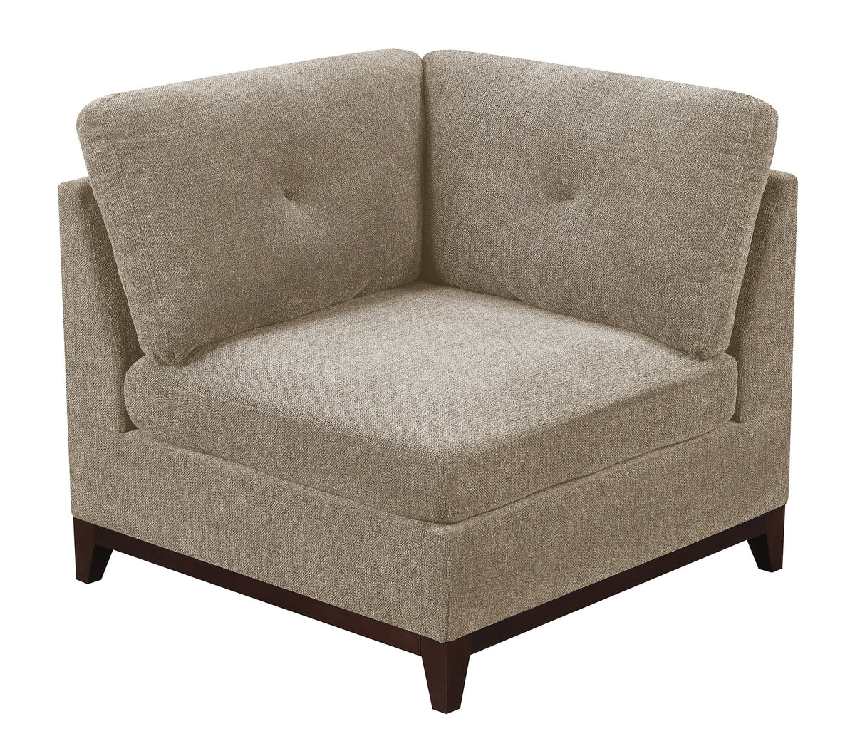Chenille Camel U-Sectional Sofa Set 6pcs D316252