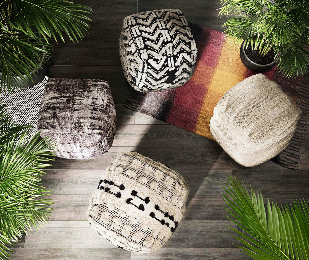 Cotton Pouf C5012