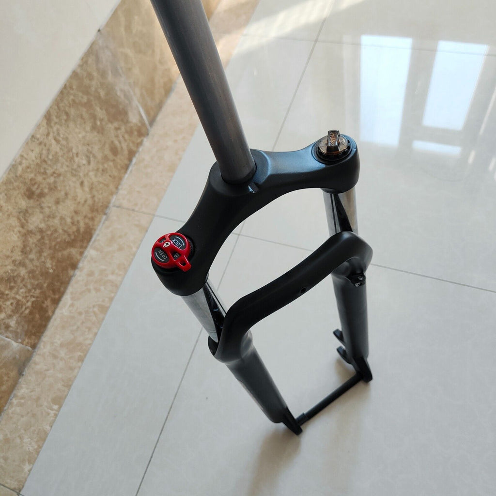 24 inch Bicycle Suspension Fork 4" Fat Tire Disc Brake QR 9mm Manual Lockout L564
