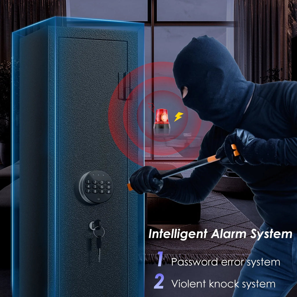 3-Gun Safe with LED Light, Digital Keypad, Alarm System G9336