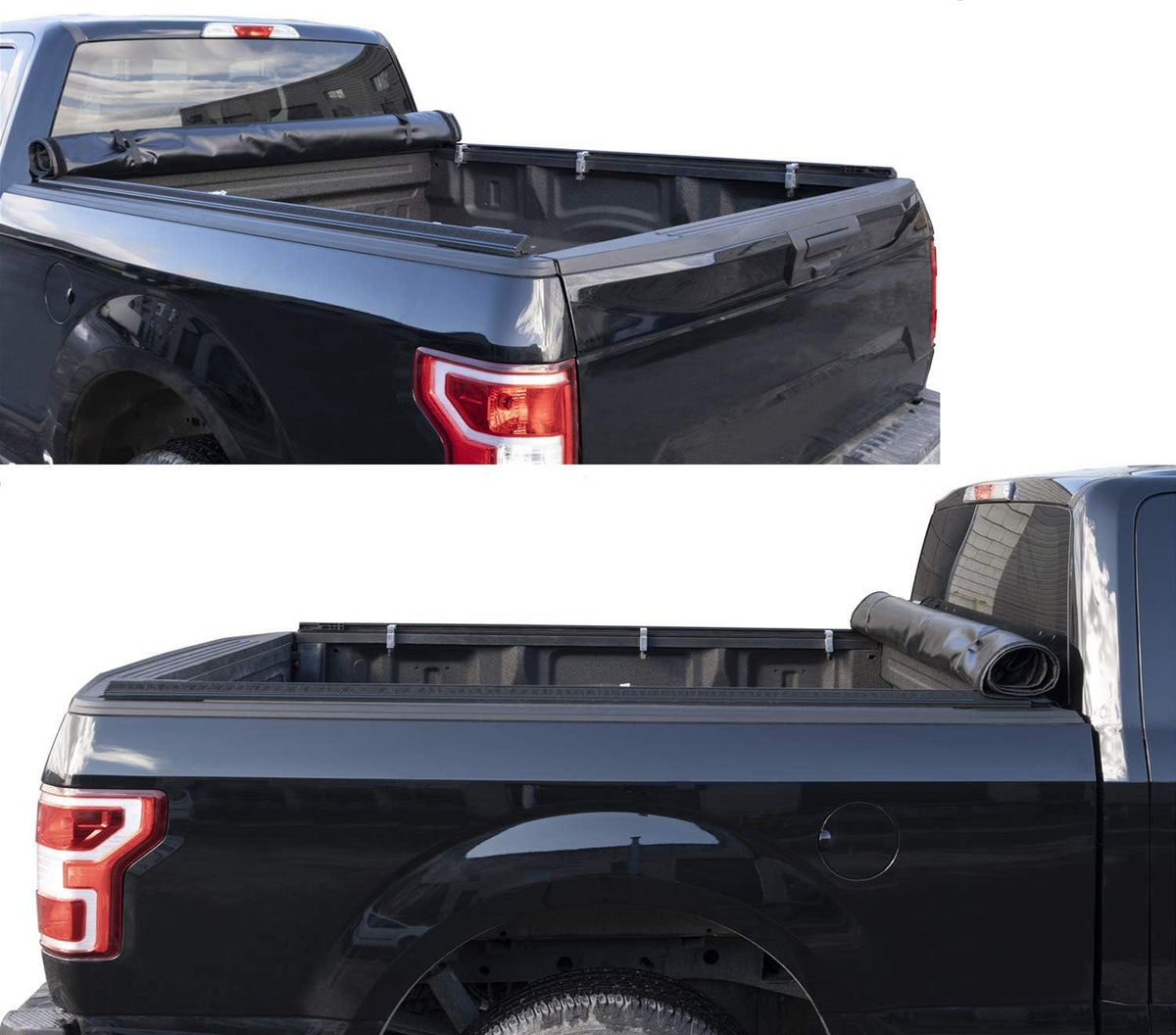 Soft Roll Up Truck Bed Tonneau Cover for Dodge Ram 1500 5'7'' Bed X9382