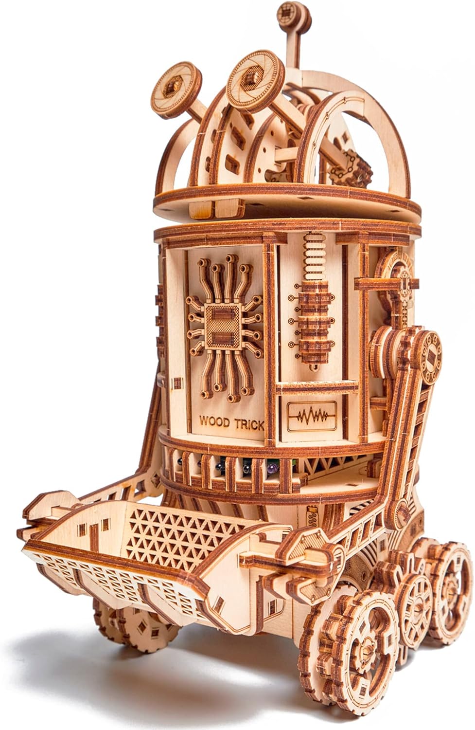 Electric Space Junk Robot Mechanical 3D Wooden Puzzle R226