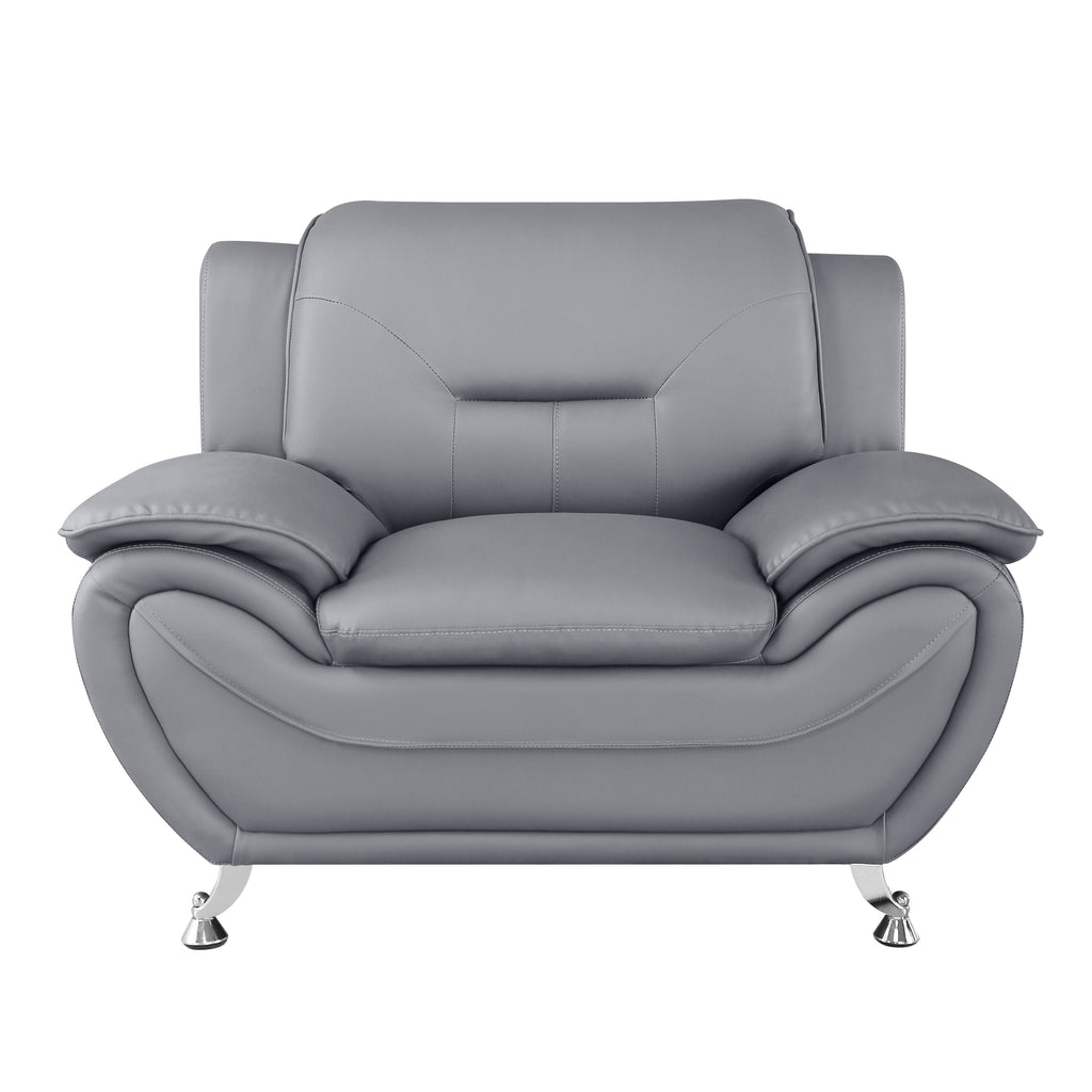 Faux Leather Club Chair Cream White O8667
