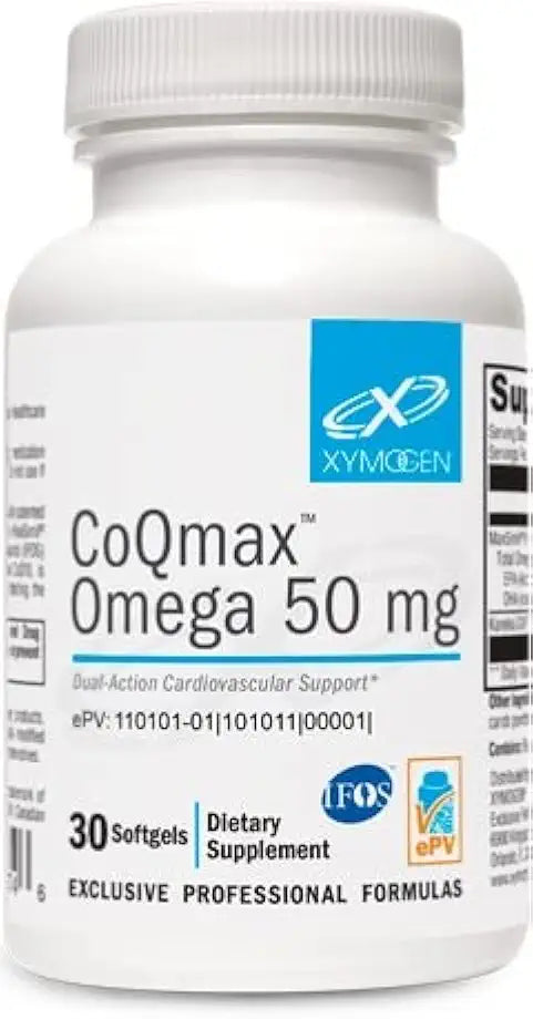 50 mg CoQ10 Omega 3 Fish Oil Softgels W8844