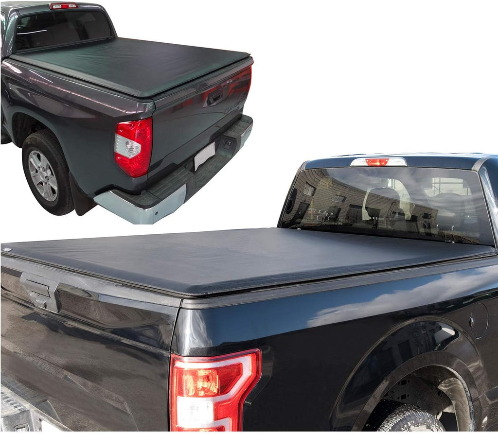 Soft Roll Up Truck Bed Tonneau Cover for Dodge Ram 1500 5'7'' Bed X9382